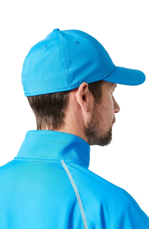 Man wearing a blue hat